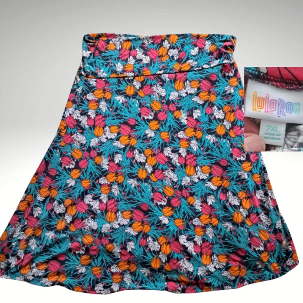 🌺🏵🌸🌼 Lularoe floral skirt, 2x